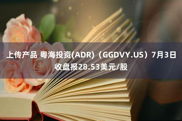 上传产品 粤海投资(ADR)（GGDVY.US）7月3日收盘报28.53美元/股