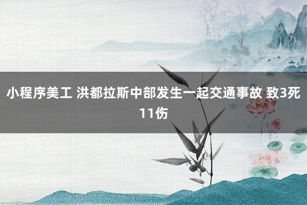 小程序美工 洪都拉斯中部发生一起交通事故 致3死11伤