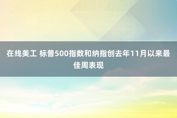 在线美工 标普500指数和纳指创去年11月以来最佳周表现