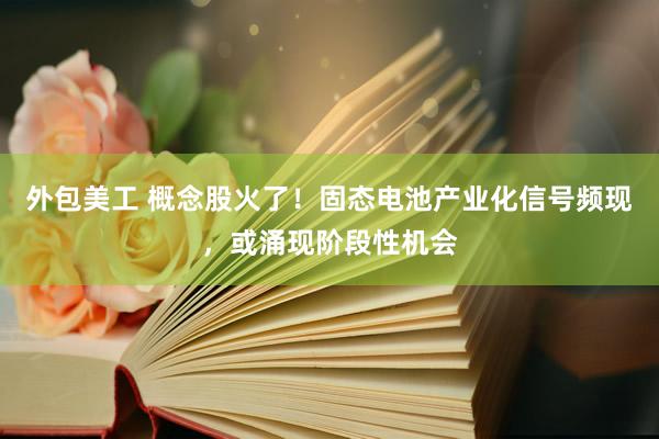 外包美工 概念股火了！固态电池产业化信号频现，或涌现阶段性机会